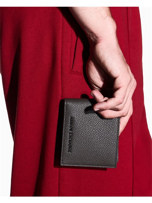 Portafoglio bifold con finitura testurizzata e scomparti ARMANI EXCHANGE | XM000168AF26663/U6125